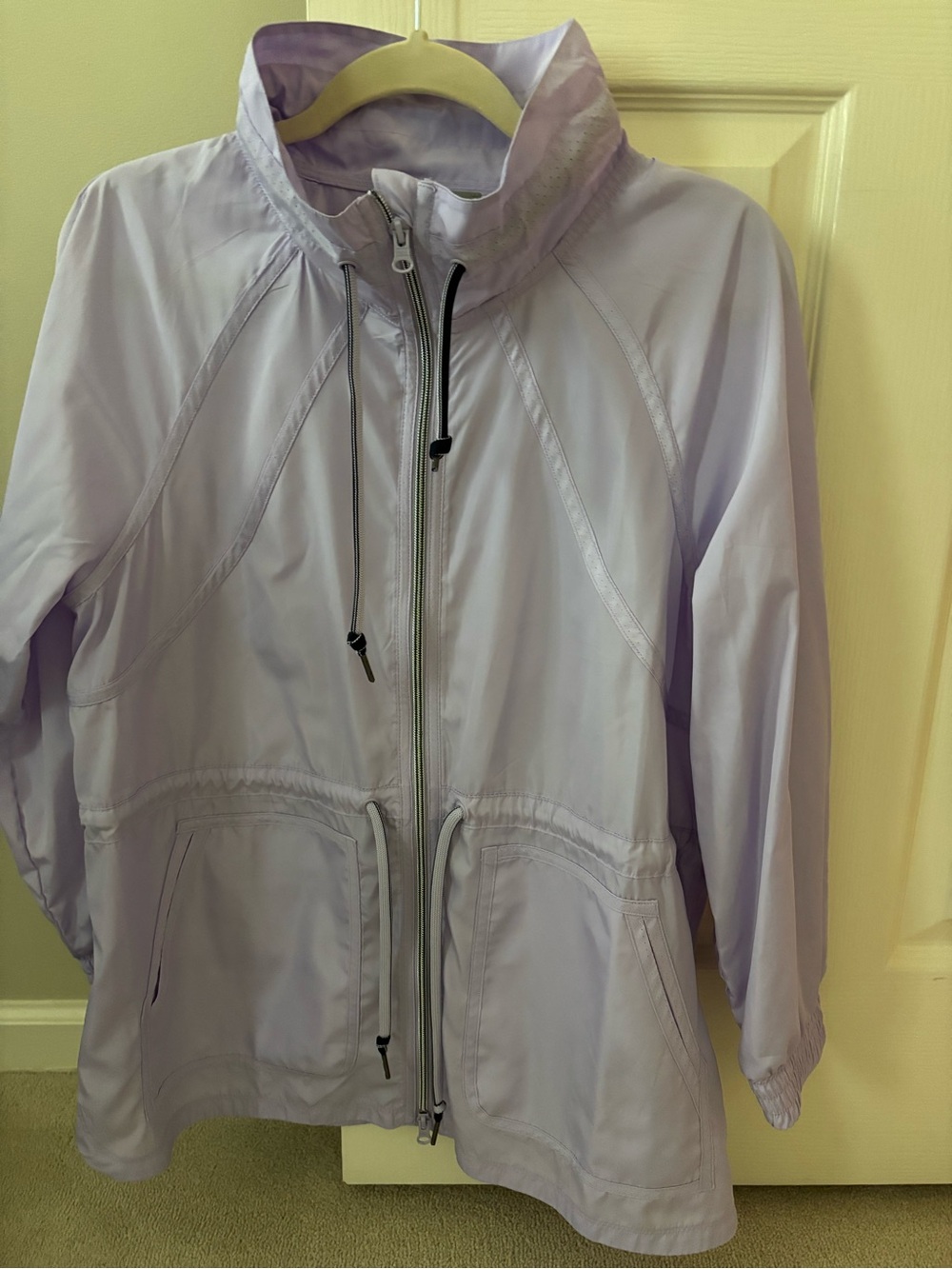 Talbots Light Lavender Drawstring Windbreaker Jacket